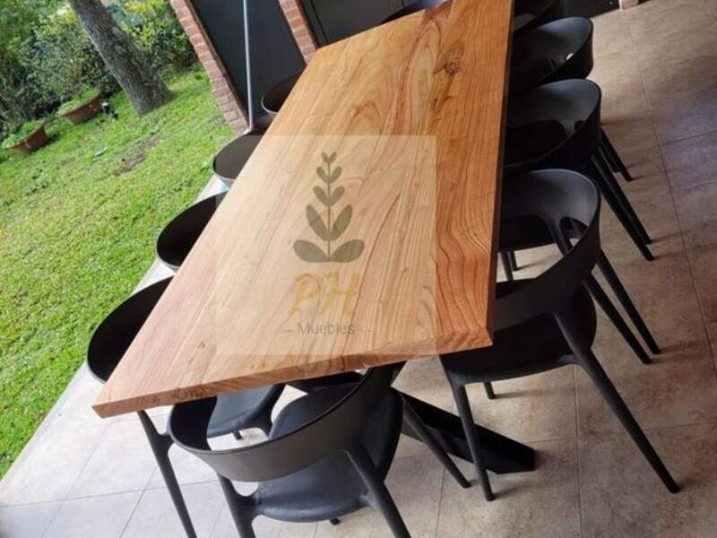 Mesa Cruz en madera de cerezo Lanús - PH Muebles | Construex