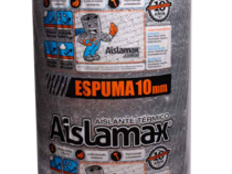 Aislante Aislamax :: Productos : Espuma Simple / Aluminio / Aluminizada