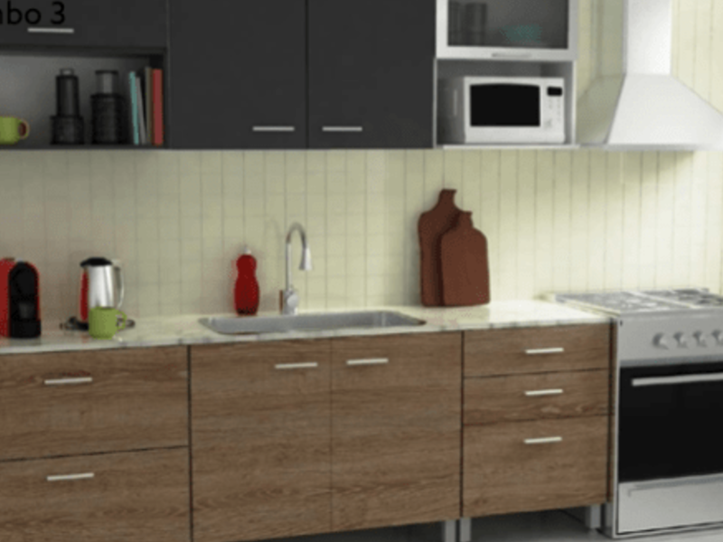 Muebles para cocina Lineal Combo 3 Argentina - Guanzetti | Construex