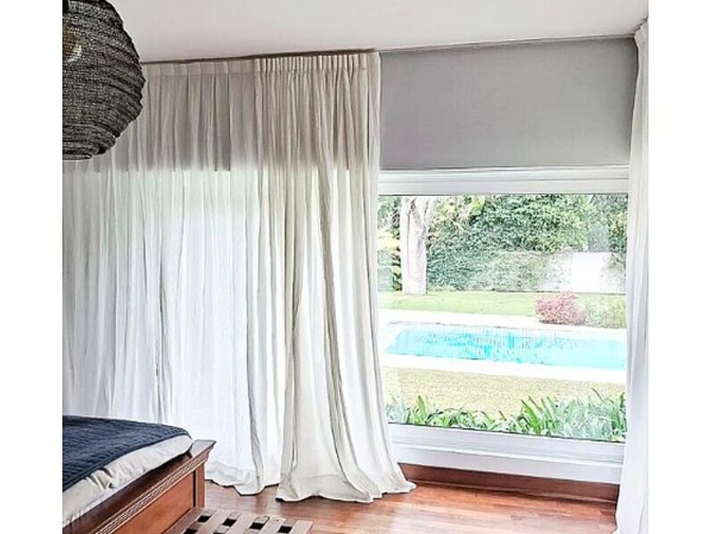 cortinas elegantes blancas Argentina - QUIRO | Construex