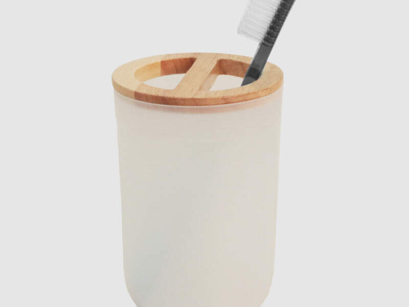 Accesorios Vaso Cepillo Dental Bambú Frost