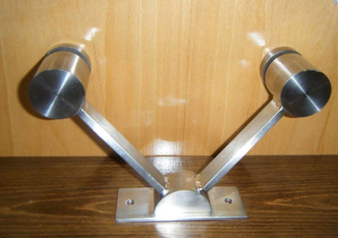 Soportes para Vidrio Acero Inoxidable ACEROS INOXIDABLES CASEROS